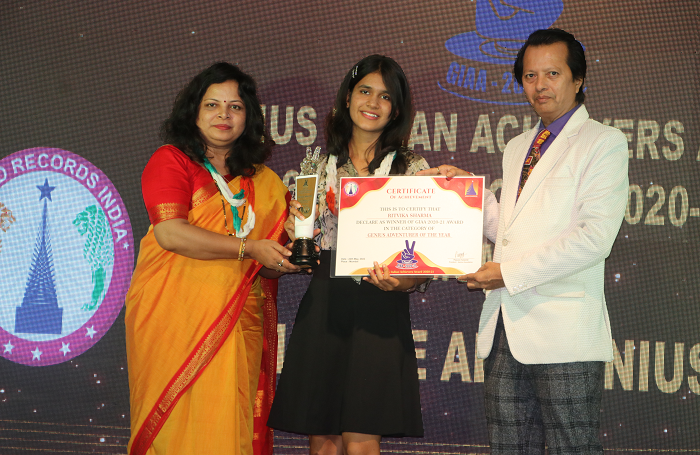  RITVIKA SHARMA – GENIUS ADVENTURER OF THE YEAR