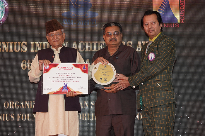  UMESH MEHTA – GENIUS SOCIAL ENTHUSIAST OF THE YEAR